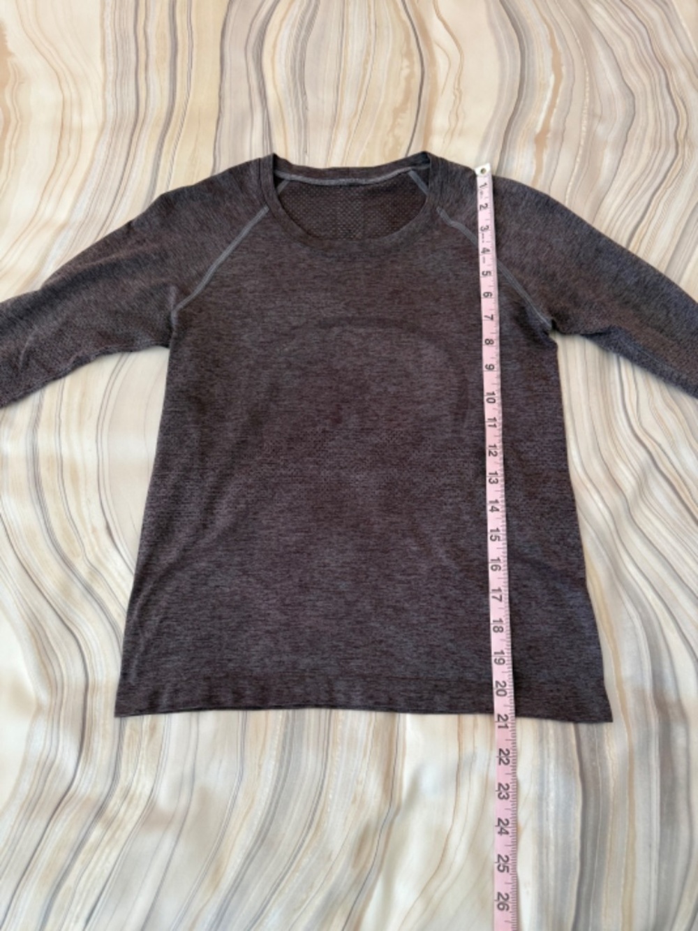 Lululemon Swiftly Tech Long-Sleeve Shirt 2.0 *Waist Length - Sequoia/Warm Ash 6 - Picture 9 of 12